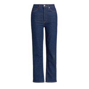 Re/done 70s Ultra High-Rise Stovepipe Stretch Crop Jeans